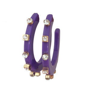 City Girl Hoop Lg.- Purple