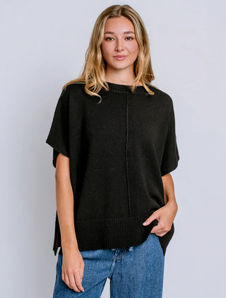 Gwyneth Caroline Top- Black