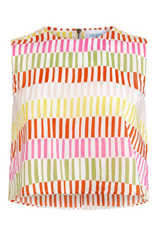 Crop Top- Sherbet Stripes