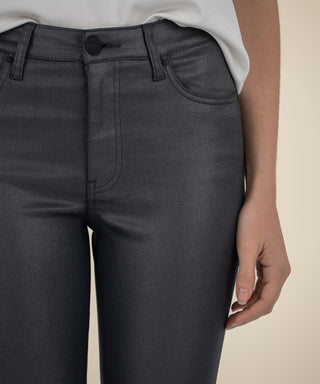 Kelsey High Rise Ankle Flare- Silver Bell