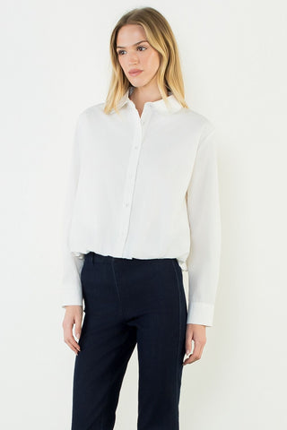 Tess Cinched Button Down
