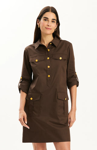 Rory Shirtdress- Demitasse