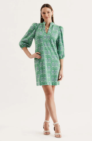 Sherri Knit Dress- Green/Blue