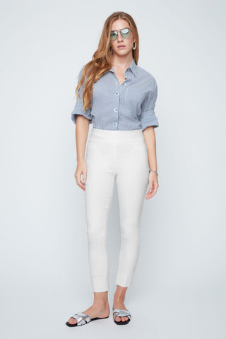 Pull On Ankle Pant- Oyster