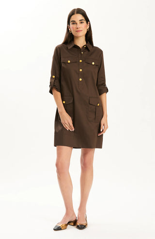 Rory Shirtdress- Demitasse