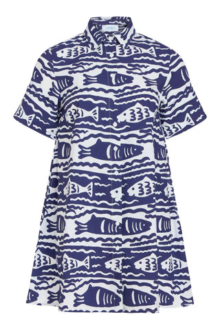 Dock Dress- Fish Print