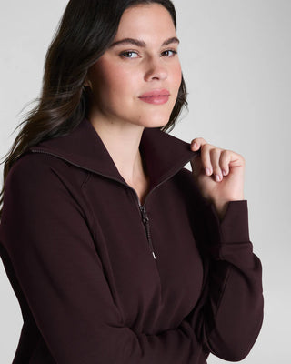 Airessentials Half Zip- Truffle Brown