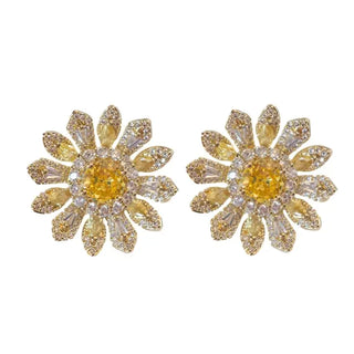 Tuscan Sun Canary Bloom Studs