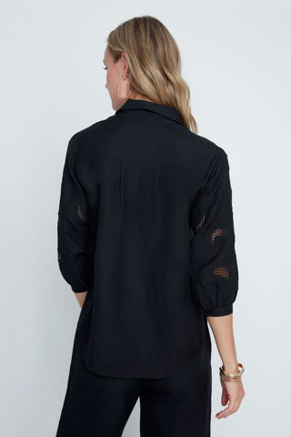 Black Eyelet Blouse