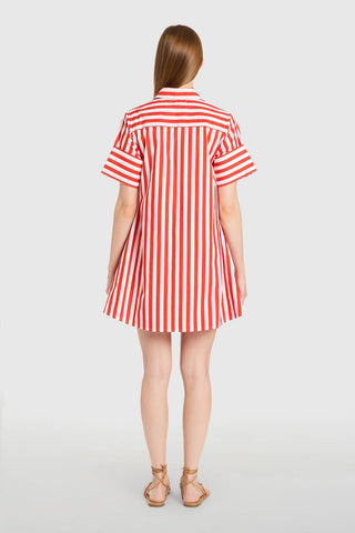 Dock Dress- Red Stripes