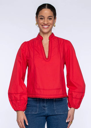 Katie Top- Red Apple