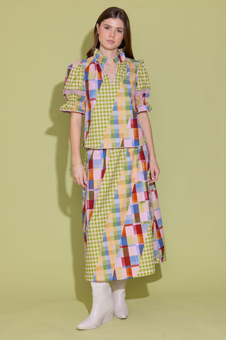 Danny Skirt- Diagonal Check