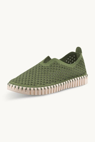 Slip on Tulip - Artichoke Green