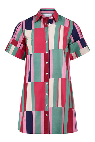 Dock Dress- Woodland Stripes