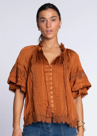 S/S Kit Top- Chocolate