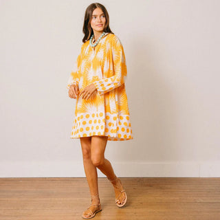 Gold Palm Geo Lilly Dress
