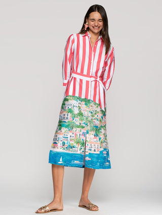 Coastal Scene Shirtdress