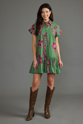 Jenny Dress- Verde Orchid