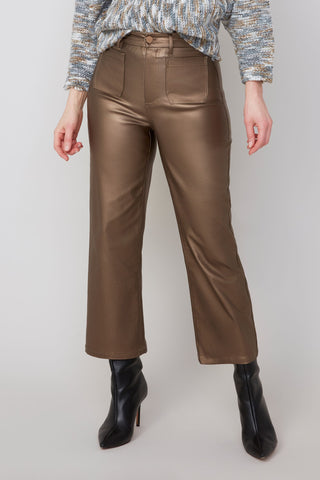 Woven Front Pocket Pant - Copper