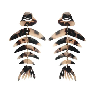 Blonde Tortoise Bonefish Earrings