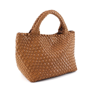 Medium Woven Tote- Brown