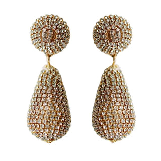 Rhinestone Lido Drop Earrings