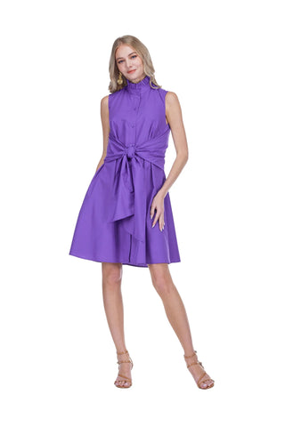 Purple Back Wrap Dress