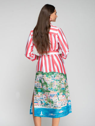 Coastal Scene Shirtdress