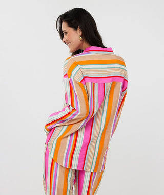 Oversized Striped Blouse