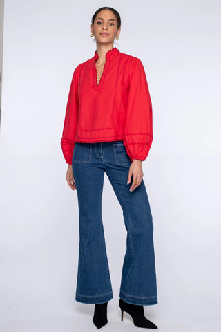 Katie Top- Red Apple
