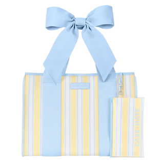 Cabana Stripe Bow Jelly Tote Bag
