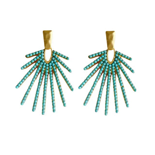 Turquoise Sunburst Earrings