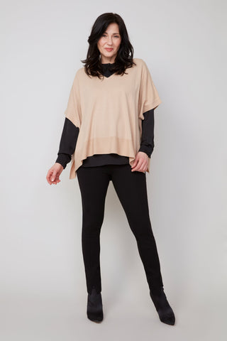 Lightweight Knit Sweater - Tan