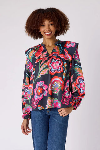 Gaines Top- Cosmic Floral
