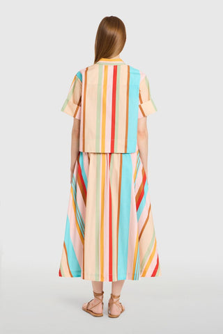 Pavilion Skirt- Amberline Stripes
