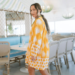 Gold Palm Geo Lilly Dress