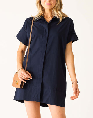 Sailor Wide Hem Shirt Dress