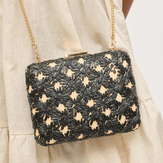 Samantha Evening Bag- Black Natural