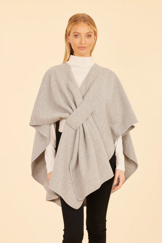 Knit Wrap- Heather Grey