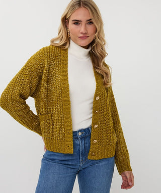 Lurex Oversized Cardigan