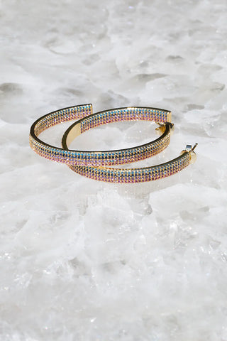 Blade Hoop Earrings - Multi