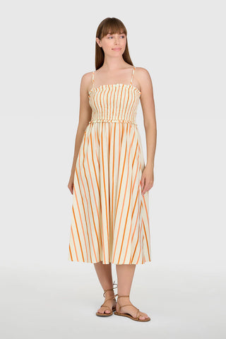 Smocked Dress- Dunmore Stripes