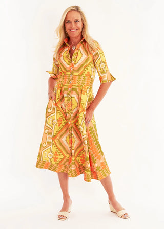 Monaco Dress- Kilim Squash