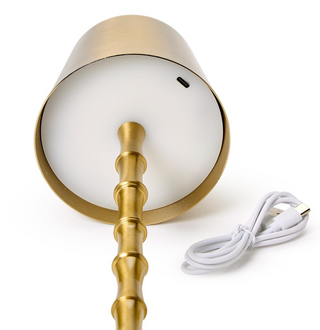 Gold Bamboo Table Lamp