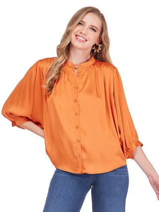 Sienna Blouse - Burnt Orange