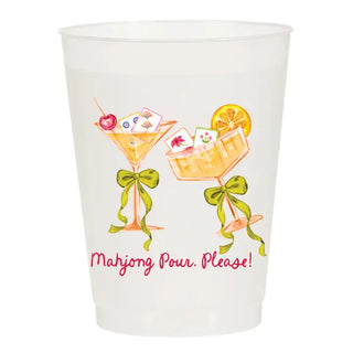Mahjong Pour, Please! Frosted Cups
