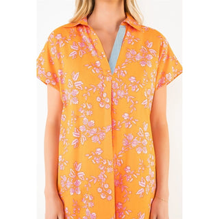 Citrus Blossom Shift Dress
