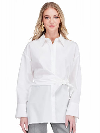 Side Tie Tunic Blouse