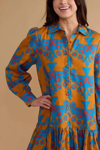 Lola Dress- Mughal Motif