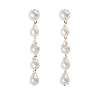 Natural Pearl Drop Earrings